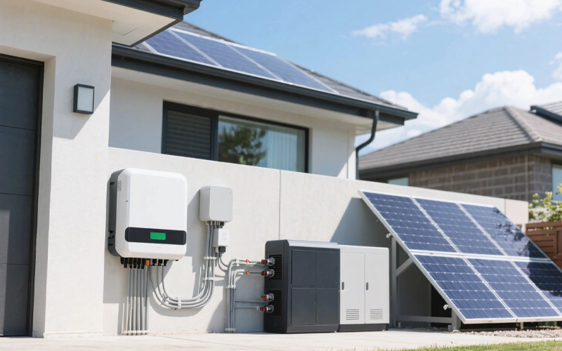 Hybrid Solar System installation